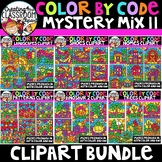 **NEW-Color by Code Mystery Mix 11 Clipart Growing Bundle