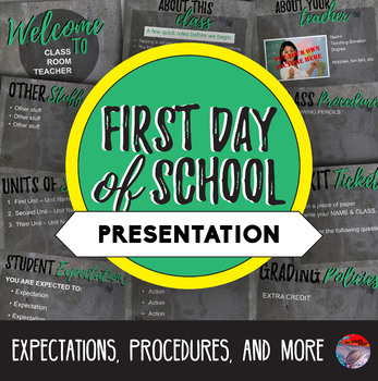 Preview of First Day Presentation - Easily Editable!