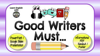 Preview of *NEW* Good Writers Must... PowerPoint Presentation & Class Handout