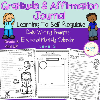 Preview of Gratitude & Affirmation Journal - Social Emotional Learning- OT