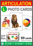 /L/ Articulation 60 Photo Flash Cards : Speech Therapy