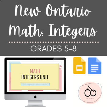 Preview of *NEW* ONTARIO MATH - INTEGERS - ADDING AND SUBTRACTING INTEGERS UNIT - VIRTUAL
