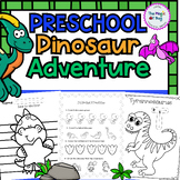 Preschool Dinosaur -occupational therapy, coloring, cuttin