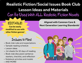 *NEW* Realistic Fiction/Social Issues Book Club Materials