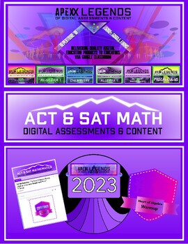 Preview of *NEW* SAT Math - Heart Of Algebra Warmup (Algebraic Expressions) Google Form #1