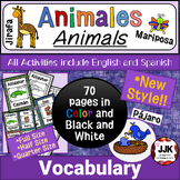 **NEW STYLE** Animales: English/Spanish Animals Vocabulary