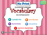 NO PRINT Expressive Language Vocabulary Game