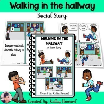 Preview of **NEW** Social Story | Walking in the Hallway