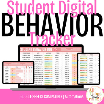 Preview of *NEW - Student Behavior Log Tracker