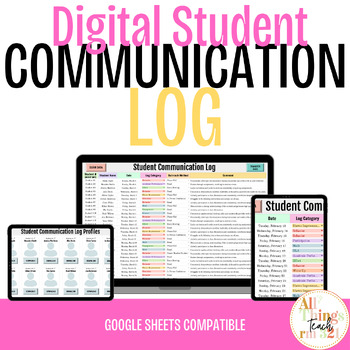 Preview of *NEW - Student Communication Log | Volume 1