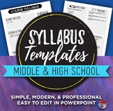 Syllabus Template - Easily Editable!