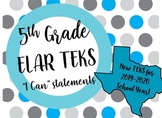*NEW* TEKS "I Can" statements, 5th Grade Reading and Writi