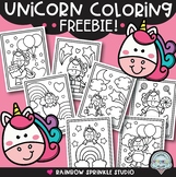 {NEW!} Unicorn Coloring Pages FREEBIE!