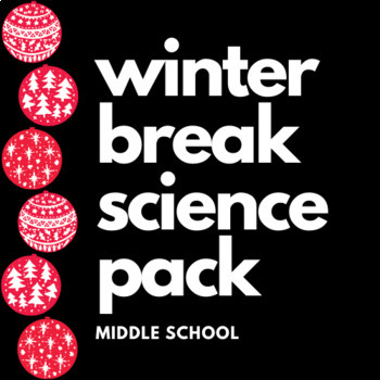 Preview of *NEW* Winter Break Pack!!! Students research air quality in their neighborhood