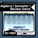 Algebra 1 Semester 1 (Midterm) Review Game - Blizzard