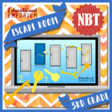 NO PREP 3rd Grade Numbers in Base Ten NBT Math Escape Room