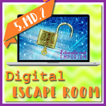 Preview of ⭐ NO PREP ⭐ Line Plots Escape Room ⭐ 5.MD.2 Activity