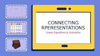 Preview of *NO PREP* Connecting Representations: Linear Equations & Scenarios Slideshow
