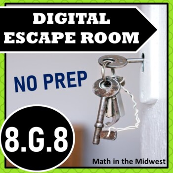 Preview of ⭐NO PREP Distance Between Two Points in a Coordinate Plane Escape Room⭐8.G.8