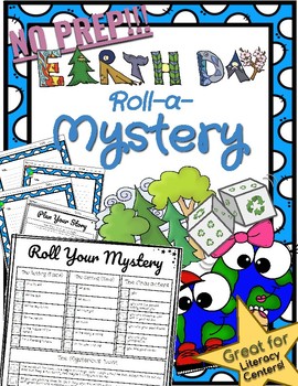 Preview of *NO PREP* Earth Day Roll-a-Mystery Literacy Center