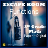 ⭐NO PREP Functions Escape Room {8th Grade Math}⭐
