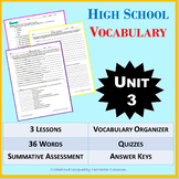 NO PREP High School Vocabulary (4 weeks) - Unit 3
