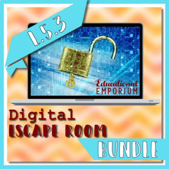 Preview of ⭐NO PREP⭐L.5.3 Escape Room BUNDLE⭐5th Grade Language Escape Rooms 5L3⭐ELA