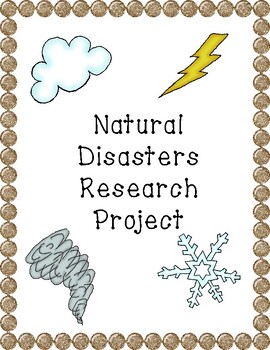 Preview of NO PREP Natural Disasters Research Project | Research | Science Project |