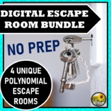 ⭐NO PREP Polynomials Escape Room Bundle⭐
