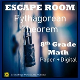 ⭐NO PREP Pythagorean Theorem Escape Room {8th Grade Math}⭐