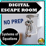 ⭐NO PREP Systems of Equations Escape Room⭐