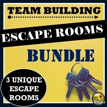 Preview of NO PREP Escape Room Team Building Bundle II