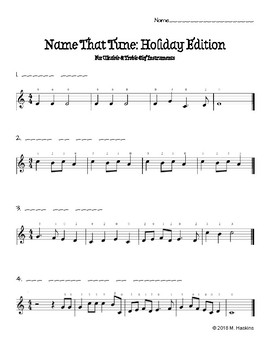 Preview of "Name That Tune": Christmas Edition