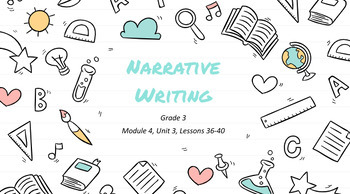 Preview of "Narrative Writing- End of Year" Google Slides- Bookworms Supplement