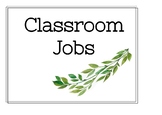 *Nature* themed - Classroom job labels