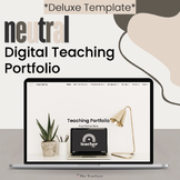 *Neutral* Deluxe Digital Teaching Portfolio | Full Teacher
