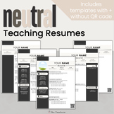 *Neutral* Teaching Resume Template | PowerPoint + Google S