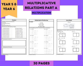 Preview of *New 2024 Syllabus* Stage 3 Multiplicative Relations A (Multiplication)