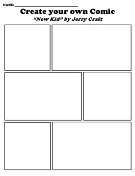 “New Kid” by Jerry Craft Worksheet packet (4 Assignments) by Pointer