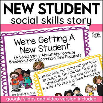 New Student | Social Story | Classroom Community | Acceptance ...