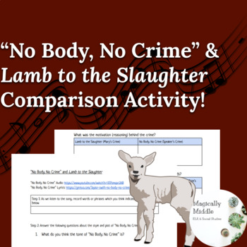 Preview of "No Body, No Crime" & Lamb to the Slaughter Literary Comparison Activity!