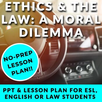 Preview of (No Prep) Ethics & The Law: Driverless Cars & The Trolley Problem w/ LessonPlan