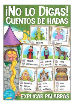 Preview of ¡No lo digas! CUENTOS DE HADAS (fairy tales) Spanish vocabulary game