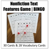  Nonfiction Text Features Game | BINGO