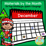 Materials by the Month: No Prep Activities for Speech & La