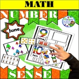 June Number Sense Learning Center Game and Activities