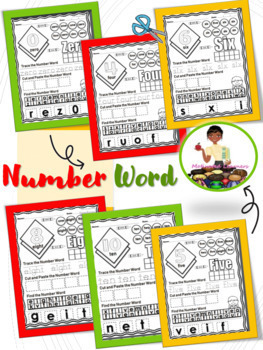 Preview of Number Word Worksheets | Numbers 1 to 10 Worksheets