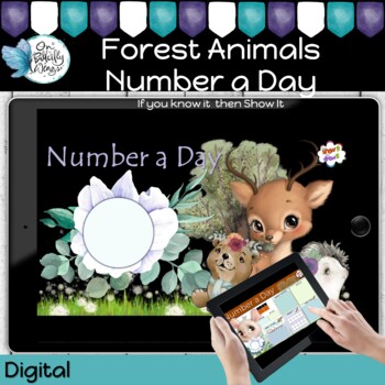 Preview of  Number of the Day Digital Forest Animals