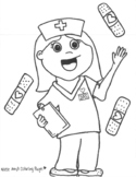 "Nurse Amy!" Coloring Page
