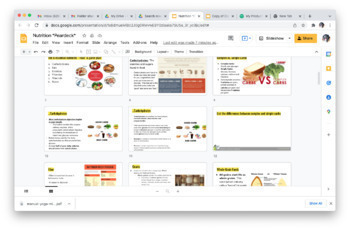 Preview of *****Nutrition Unit Plan (Google Slides / Peardeck Compatible!) 